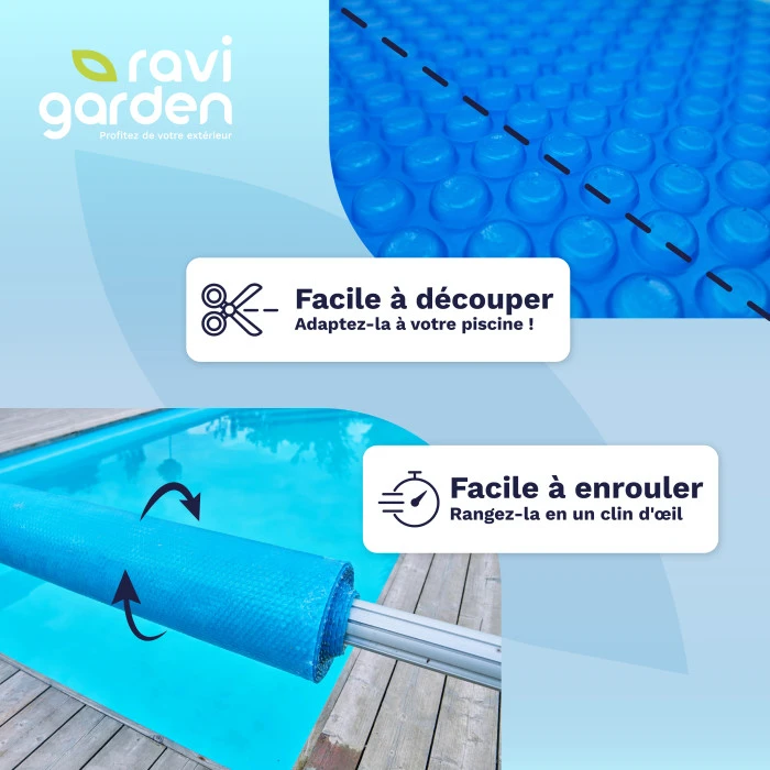 Bâche à Bulles Pour Piscine Rectangulaire 5 X 3 M 300 Microns - Ravigarden 6 Bâche à Bulles Pour Piscine Rectangulaire 5 X 3 M 300 Microns - Ravigarden – Image 4