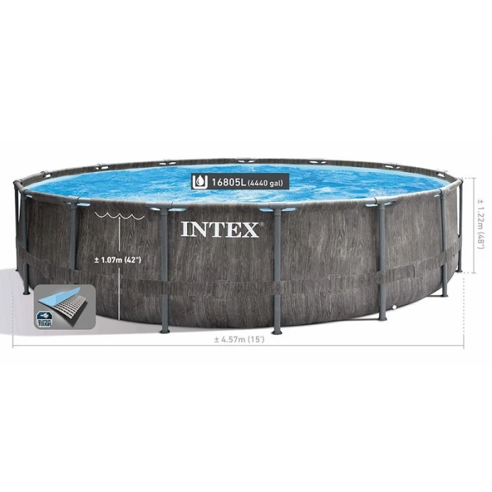 Piscine Tubulaire Ronde Intex Baltik 4,57 X 1,22 M 4 Piscine Tubulaire Ronde Intex Baltik 4,57 X 1,22 M – Image 2