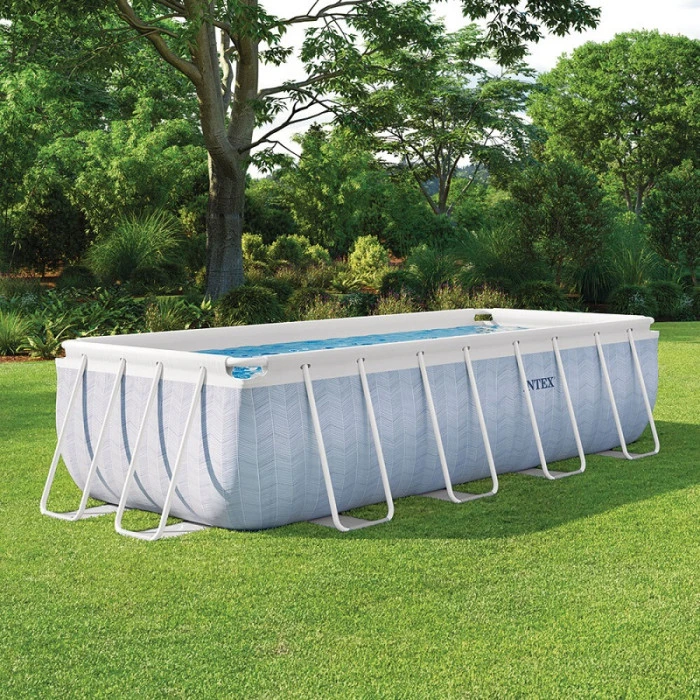 Piscine Tubulaire Rectangulaire Intex Chevron 4 X 2 X 1 M 4 Piscine Tubulaire Rectangulaire Intex Chevron 4 X 2 X 1 M – Image 2