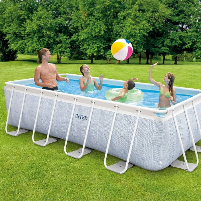 Piscine Tubulaire Rectangulaire Intex Chevron 4 X 2 X 1 M 7 Piscine Tubulaire Rectangulaire Intex Chevron 4 X 2 X 1 M – Image 5