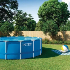 Kit Piscine Tubulaire Ronde Intex Metal Frame 4,57 X 1,22 M 11 Kit Piscine Tubulaire Ronde Intex Metal Frame 4,57 X 1,22 M -Piscine Magasin 28242np6 kit piscine metalframe pool 457 122 m intex ambiance 2