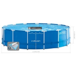Kit Piscine Tubulaire Ronde Intex Metal Frame 4,57 X 1,22 M 13 Kit Piscine Tubulaire Ronde Intex Metal Frame 4,57 X 1,22 M -Piscine Magasin 28242np6 kit piscine metalframe pool 457 122 m intex dimensions