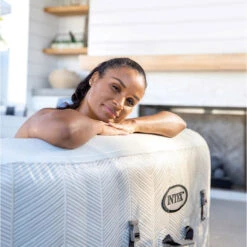 Spa Gonflable Intex PureSpa Chevron 4 Places 15 Spa Gonflable Intex PureSpa Chevron 4 Places -Piscine Magasin 28446ex spa gonflable intex purespa chevron 4 places solo