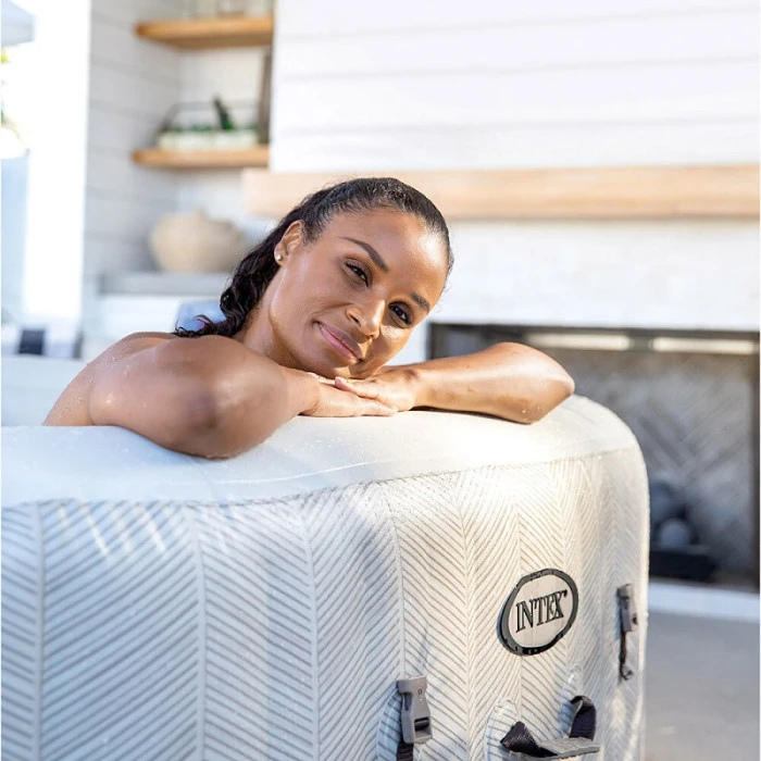 Spa Gonflable Intex PureSpa Chevron 4 Places 8 Spa Gonflable Intex PureSpa Chevron 4 Places – Image 6