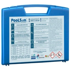 Kit De Traitement Sans Chlore Poolsan Pour Piscine De 5 à 20 M³ -Piscine Magasin 342 kit traitement sans chlore poolsan piscine 5 20m3 valisette