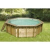 Piscine En Bois Octogonale Ubbink Océa 4,30 X 1,20 M - Liner Beige -Piscine Magasin 430 1 min 1