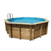Piscine En Bois Octogonale Ubbink Océa 5,10 X 1,20 M - Liner Bleu -Piscine Magasin 510 7 1