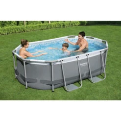 Piscine Tubulaire Ovale Bestway Power Steel 3,05 X 2 X 0,84 M -Piscine Magasin 5614a piscine ovale bestway power steel 3 05 x 2 x 0 84 m ambiance famille