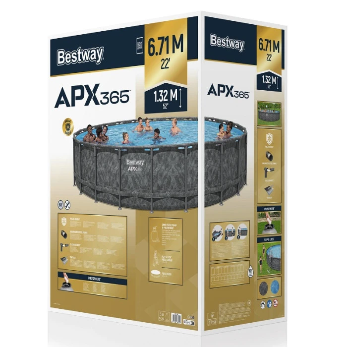 Piscine Tubulaire Ronde Bestway APX 365 6,71 X 1,32 M + Filtration + Accessoires 10 Piscine Tubulaire Ronde Bestway APX 365 6,71 X 1,32 M + Filtration + Accessoires – Image 8