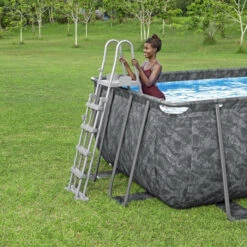 Piscine Tubulaire Rectangulaire Bestway APX 365 5,49 X 2,74 X 1,32 M + Filtration + Accessoires -Piscine Magasin 561ka piscine tubulaire rectangulaire bestway apx 365 549 274 132 echelle