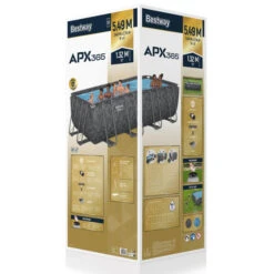 Piscine Tubulaire Rectangulaire Bestway APX 365 5,49 X 2,74 X 1,32 M + Filtration + Accessoires -Piscine Magasin 561ka piscine tubulaire rectangulaire bestway apx 365 549 274 132 packaging