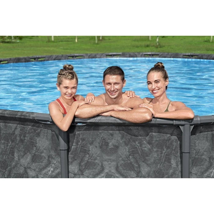 Piscine Tubulaire Ronde Bestway APX 365 6,10 X 1,32 M + Filtration + Accessoires 6 Piscine Tubulaire Ronde Bestway APX 365 6,10 X 1,32 M + Filtration + Accessoires – Image 4