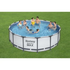 Piscine Tubulaire Ronde Bestway Steel Pro Max 4,57 X 1,22 M 12 Piscine Tubulaire Ronde Bestway Steel Pro Max 4,57 X 1,22 M -Piscine Magasin 56438 piscine tubulaire bestway ronde steel pro 457 x 122 cm ambiance