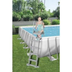 Piscine Tubulaire Rectangulaire Bestway Power Steel™ 9,56 X 4,88 X 1,32 M -Piscine Magasin 56623 piscine tubulaire rectangulaire bestway power steeltm 9 56 x 4 88 x 1 32 m echelle