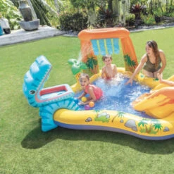 Aire De Jeux Gonflable Intex Jurassic / Dinosaure 17 Aire De Jeux Gonflable Intex Jurassic / Dinosaure -Piscine Magasin 57444np aire de jeux gonflable jurassic 2