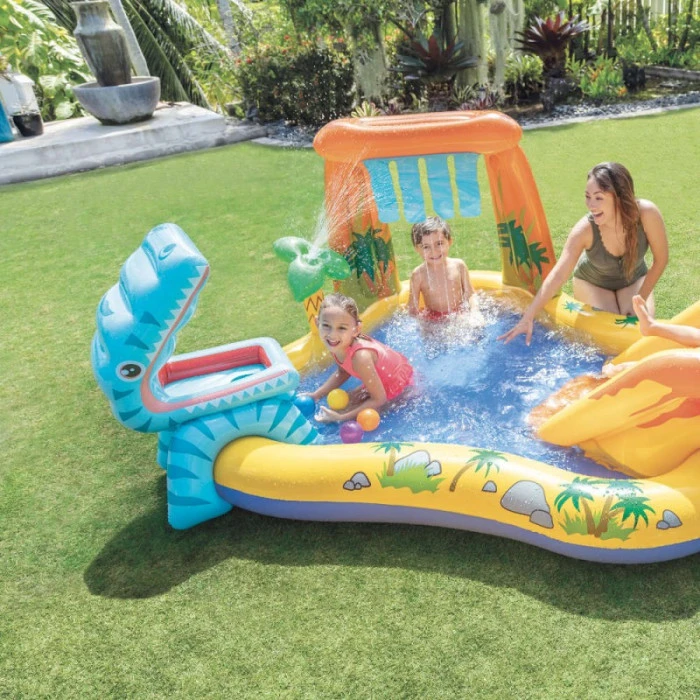 Aire De Jeux Gonflable Intex Jurassic / Dinosaure 7 Aire De Jeux Gonflable Intex Jurassic / Dinosaure – Image 5