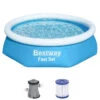 Piscine Autoportée Bestway Fast Set 2,44 X 0,61 M + Épurateur -Piscine Magasin 57450 piscine autoportee bestway fast set 244 66 filtre cartouche