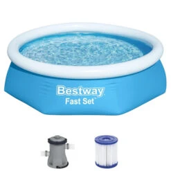 Piscine Autoportée Bestway Fast Set 2,44 X 0,61 M + Épurateur