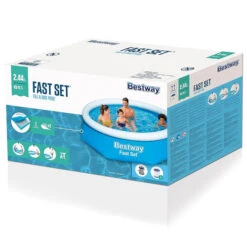 Piscine Autoportée Bestway Fast Set 2,44 X 0,61 M + Épurateur -Piscine Magasin 57450 piscine autoportee bestway fast set 244 66 filtre cartouche boite