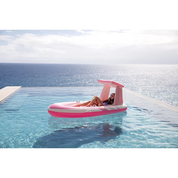 Matelas Bateau Gonflable Avec Pare-soleil Intex Pink Paradise 5 Matelas Bateau Gonflable Avec Pare-soleil Intex Pink Paradise – Image 3