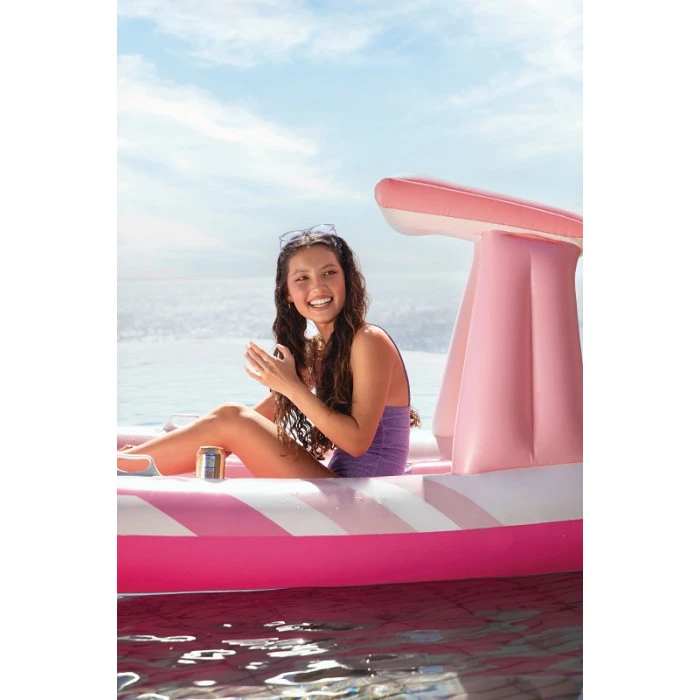 Matelas Bateau Gonflable Avec Pare-soleil Intex Pink Paradise 7 Matelas Bateau Gonflable Avec Pare-soleil Intex Pink Paradise – Image 5