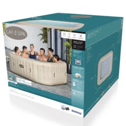 Spa Gonflable Bestway Lay-Z-Spa ROME EnergySense Airjet 7 Places 21 Spa Gonflable Bestway Lay-Z-Spa ROME EnergySense Airjet 7 Places -Piscine Magasin 6001m spa gonflable bestway lay z spa rome airjet 7 places packaging