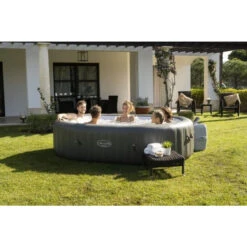 Spa Gonflable Bestway Lay-Z Spa MAURITIUS AirJet 7 Places -Piscine Magasin 60067 spa gonflable bestway lay z spa mauritius ambiance groupe