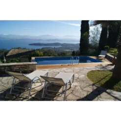 Piscine En Bois Rectangulaire Ubbink Linéa 4,50 X 2,50 X 1,40 M - Liner Gris -Piscine Magasin 7504387 7