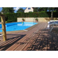 Piscine En Bois Octogonale Ubbink Océa 6,10 X 4,00 X 1,30 M - Liner Bleu 7 Piscine En Bois Octogonale Ubbink Océa 6,10 X 4,00 X 1,30 M - Liner Bleu -Piscine Magasin 7504508 piscine bois octogonale ubbink ocea 400 610 bleu ambiance 2