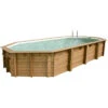 Piscine En Bois Octogonale Ubbink Océa 8,60 X 4,70 X 1,30 M - Liner Beige -Piscine Magasin 7504509 piscine bois octogonale ubbink ocea 470 860 beige