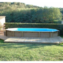 Piscine En Bois Octogonale Ubbink Océa 8,60 X 4,70 X 1,30 M - Liner Bleu 8 Piscine En Bois Octogonale Ubbink Océa 8,60 X 4,70 X 1,30 M - Liner Bleu -Piscine Magasin 7504509 piscine bois octogonale ubbink ocea 470 860 bleu ambiance
