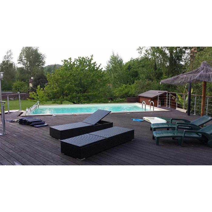 Piscine En Bois Rectangulaire Ubbink Azura 5,05 X 3,50 X 1,26 M - Liner Bleu 5 Piscine En Bois Rectangulaire Ubbink Azura 5,05 X 3,50 X 1,26 M - Liner Bleu – Image 3