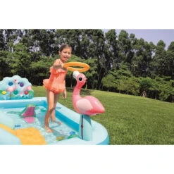 Aire De Jeux Gonflable Intex Louisiane -Piscine Magasin aire de jeux jungle anneaux