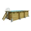 Piscine En Bois Rectangulaire Ubbink Azura 4,50 X 2,50 X 1,26 M - Liner Bleu -Piscine Magasin azura 250x450 1