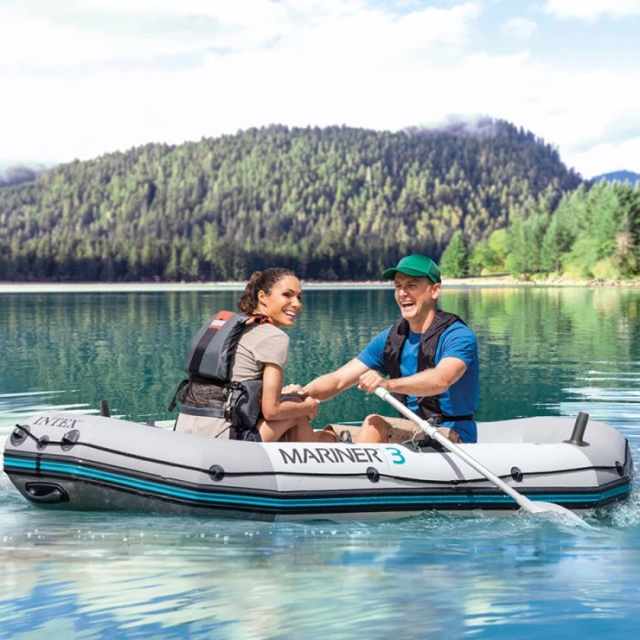 Set Bateau Gonflable 3 Places Intex Mariner 3 (rames Et Gonfleur Inclus) 9 Set Bateau Gonflable 3 Places Intex Mariner 3 (rames Et Gonfleur Inclus) – Image 7