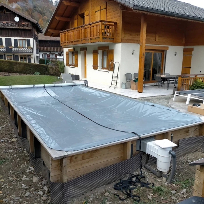 Couverture De Sécurité 4 Saisons Cov'Top - Piscine Entre 2,5 X 5 M Et 3 X 6 M - Gris 8 Couverture De Sécurité 4 Saisons Cov'Top - Piscine Entre 2,5 X 5 M Et 3 X 6 M - Gris – Image 6