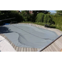 Couverture De Sécurité 4 Saisons Cov'Top - Piscine Entre 2 X 4 M Et 2,5 X 5 M - Gris
