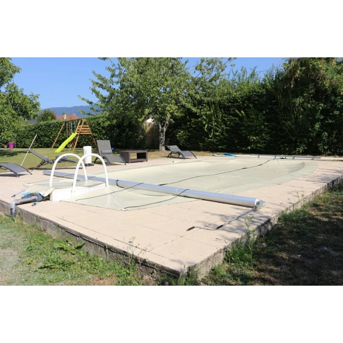 Couverture De Sécurité 4 Saisons Cov'Top - Piscine Entre 3,5 X 7 M Et 4 X 8 M - Beige 6 Couverture De Sécurité 4 Saisons Cov'Top - Piscine Entre 3,5 X 7 M Et 4 X 8 M - Beige – Image 4