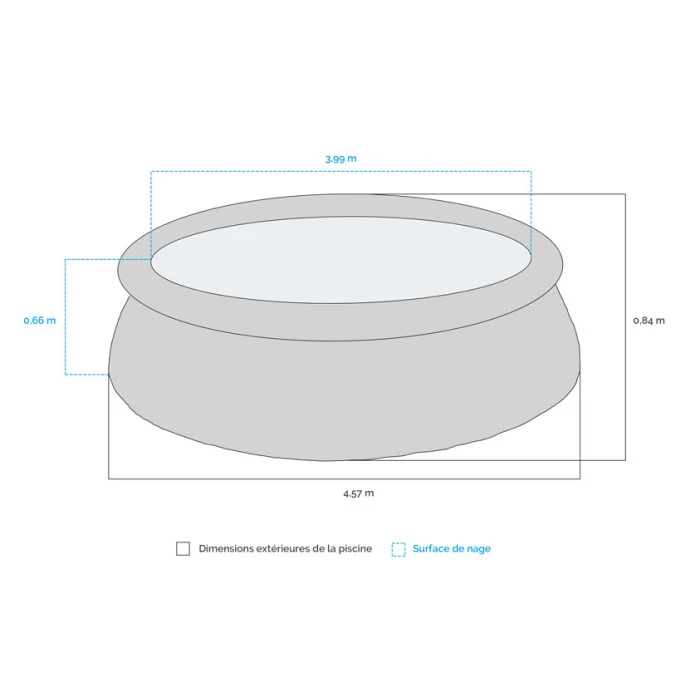Piscine Autoportée Intex Easy Set 4,57 X 0,84 M + Épurateur 6 Piscine Autoportée Intex Easy Set 4,57 X 0,84 M + Épurateur – Image 4