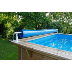 Enrouleur De Bâche à Bulles Pour Piscine En Bois Ubbink Xtra -Piscine Magasin enrouleur xtra ambiance piscine ubbink 3