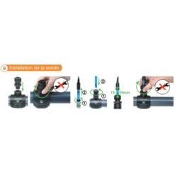 Sonde PH 2,5 M Pour Pompe Doseuse Automatic PH Et Electrolyseur Automatic Salt Bayrol -Piscine Magasin installation de la sonde