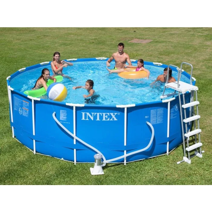 Kit Piscine Tubulaire Ronde Intex Metal Frame 4,57 X 1,22 M 4 Kit Piscine Tubulaire Ronde Intex Metal Frame 4,57 X 1,22 M – Image 2