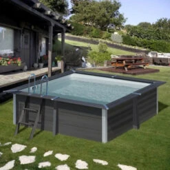 Devant -Piscine Magasin kpcor28 piscine carree composite gre 326 326 cm ambiance jardin