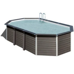 GRE Piscine Ovale Composite Gré Avantgarde - 6,64 X 3,86 X 1,54 M