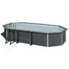 GRE Piscine Ovale Composite Gré Avantgarde - 6,64 X 3,86 X 1,24 M -Piscine Magasin kpcov6650 piscine ovale composite gre 664 386 154cm 1