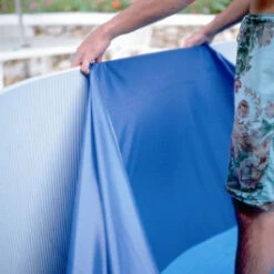 Liner Bleu Pour Piscine GRE - 6,10 X 3,75 X 1,20 M - 30/100e