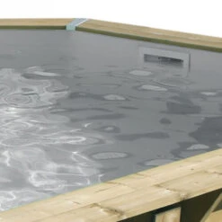 Ubbink Piscine En Bois Octogonale 8,60 X 4,70 X 1,30 M - Liner Gris -Piscine Magasin liner gris ubink oc a 580 4