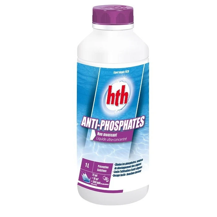 HTH Anti-phosphates - Anti-phosphates Liquide Ultra-concentré 1L 4 HTH Anti-phosphates - Anti-phosphates Liquide Ultra-concentré 1L – Image 2