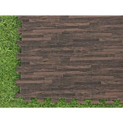 Tapis Effet Bois Pour Spa Et Piscine Bestway 3m² - 12 Dalles -Piscine Magasin lot de 12 dalles de protection de sol en mousse 5080 x 5080 cm effet bois pour piscine et spa bestway 5