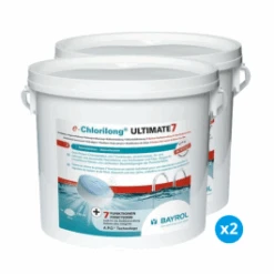 Lot De 2 E.Chlorilong Ultimate 7 Bayrol - Galets De Chlore Bi-phase 7 Fonctions 4,8 Kg